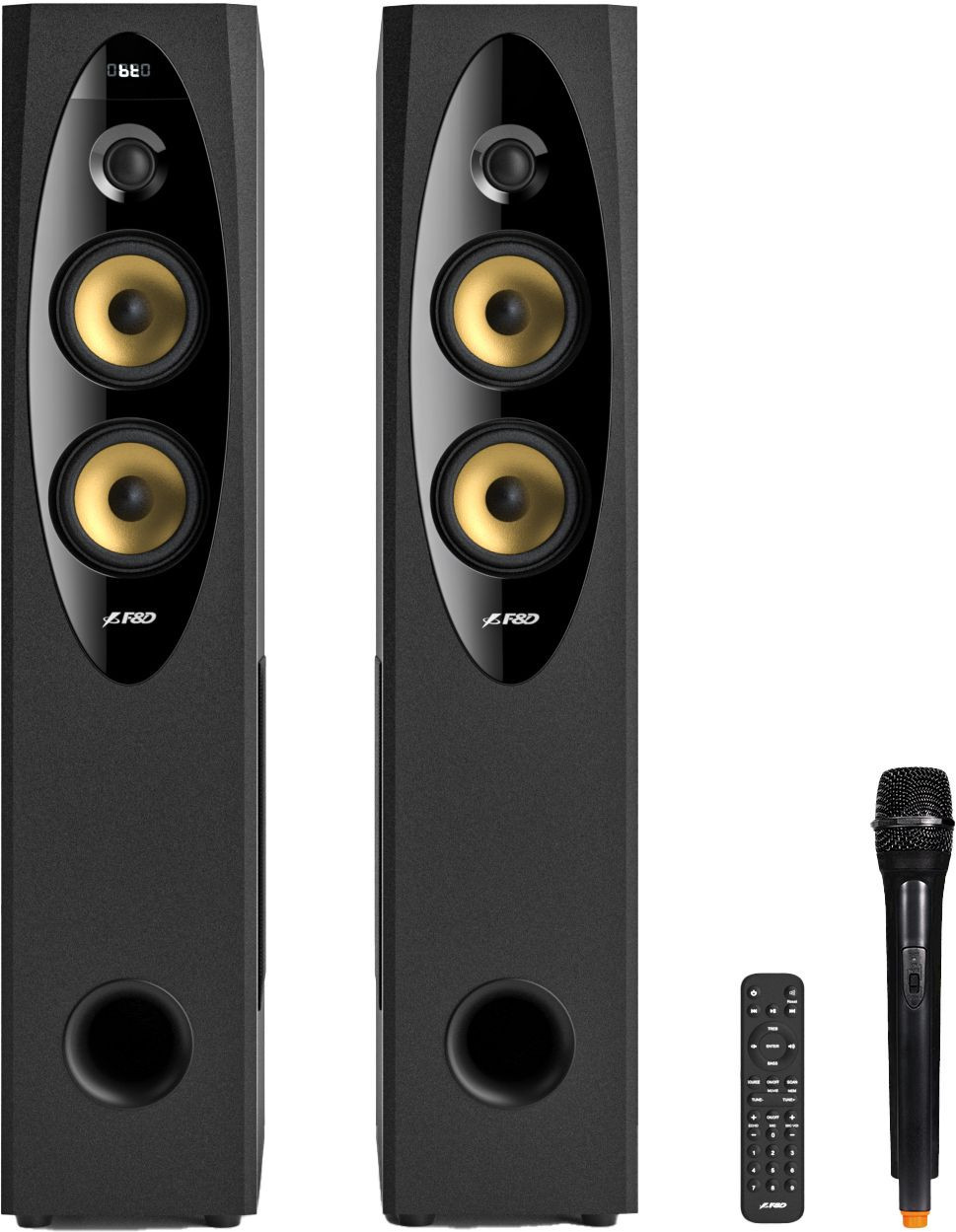 Озвучителна система FENDA T-60X PRO, 120W RMS (60W x2), Bluetooth 5.3/Optical/Coaxial/AUX/USB/Караоке - 1