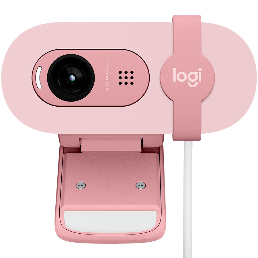 Уебкамера Logitech Brio 100, Full HD, Rose - 960-001623 - 2