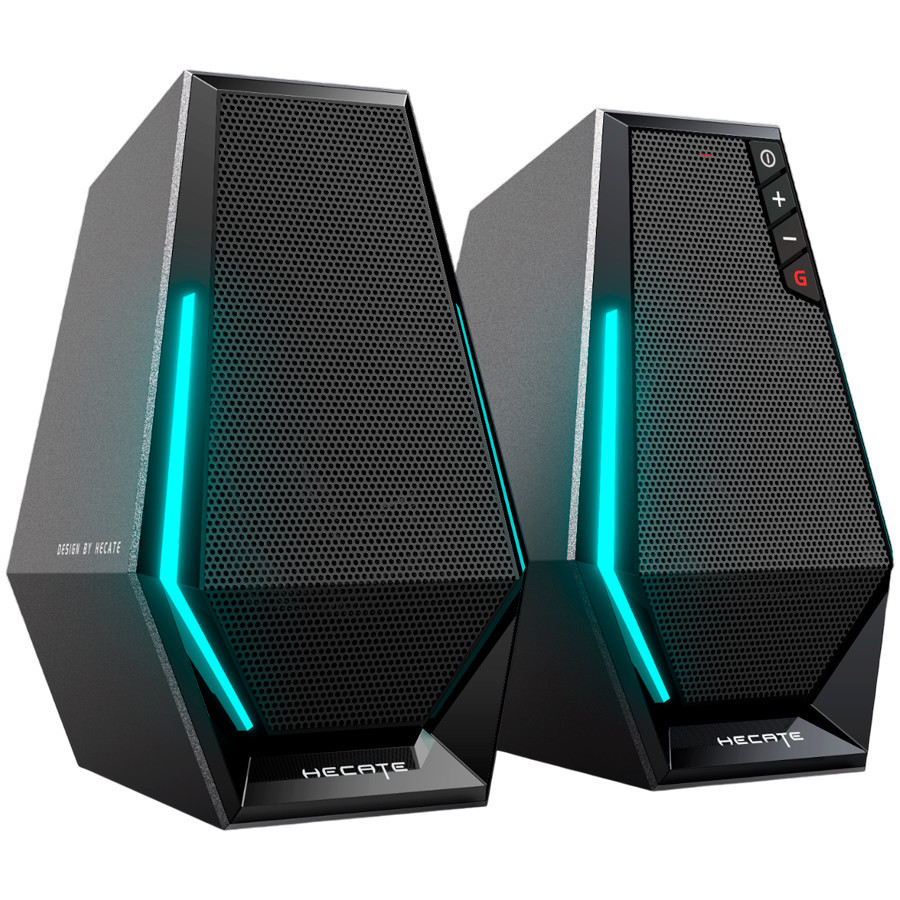 Стерео тромба Edifier G1500, Bluetooth 5.3, USB, AUX, 5W RMS, RGB подсветка, черна - G1500-BL - 2