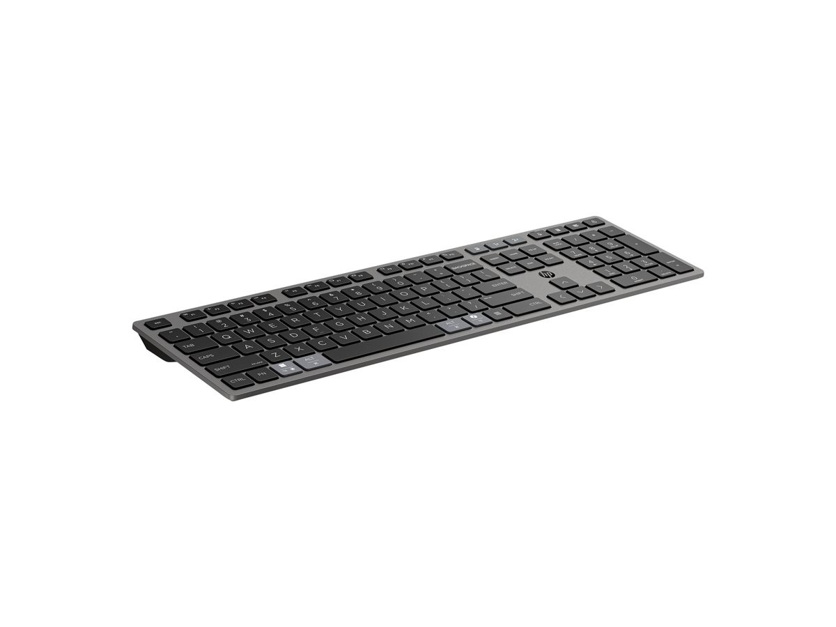 Безжична клавиатура HP 725, акумулаторна, Bluetooth/2.4GHz, черна - 9T5B2AA - 4