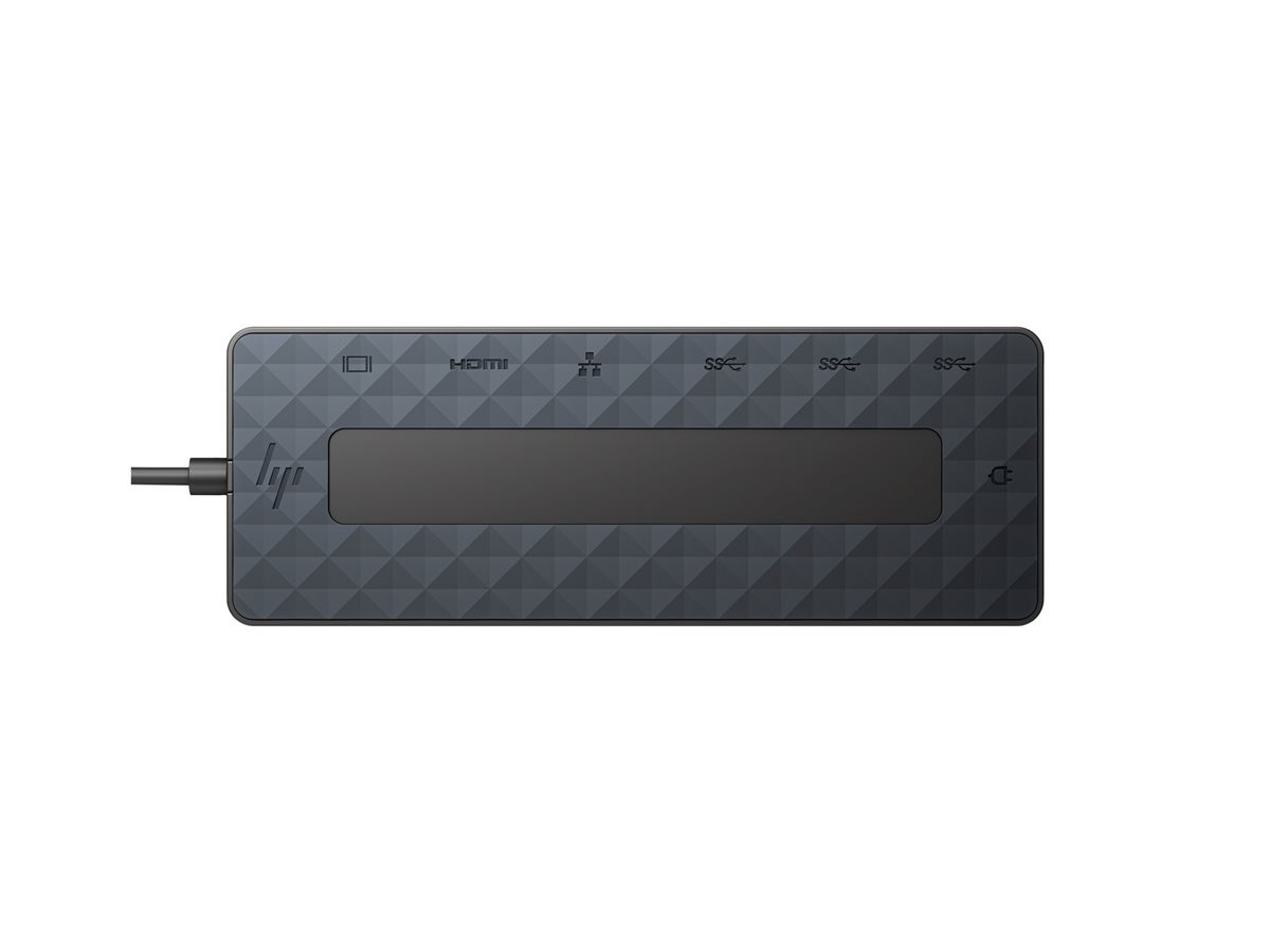 Докинг станция HP Universal USB-C Multiport Hub, 4K 60Hz (един дисплей) / 4K 30Hz (два дисплея), 2x USB 3.2 Gen 1, 1x USB-C 3.2 Gen 1, HDMI, DisplayPort, Ethernet - 50H98AA - 4