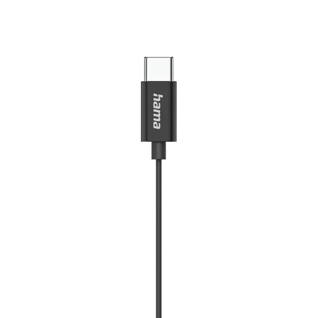 Слушалки HAMA Classy, USB-C, In-ear, микрофон, черни - HAMA-221785 - 4