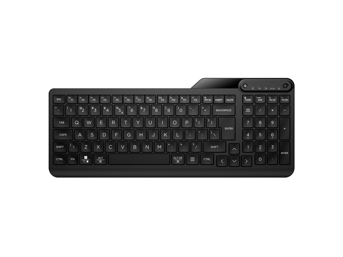 Bluetooth клавиатура HP 475 Dual-Mode, Безжична, 2.4 GHz/Bluetooth 5.3, Нископрофилна - 7N7B9AA - 5