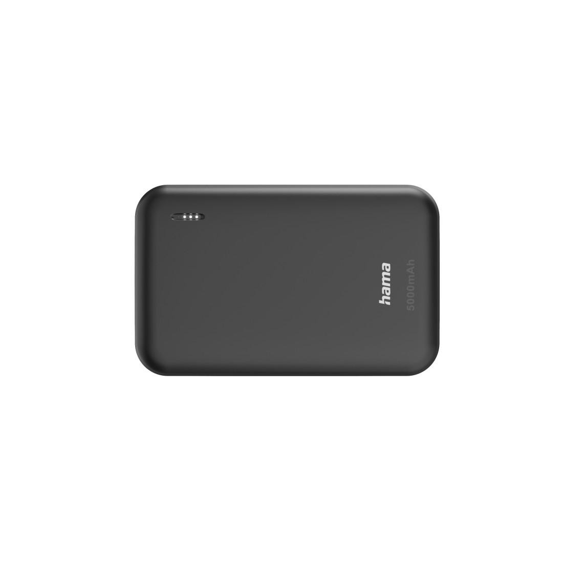 Външна батерия HAMA Pocket 5, 5000 mAh, 2x USB-A, антрацит - HAMA-201707 - 3