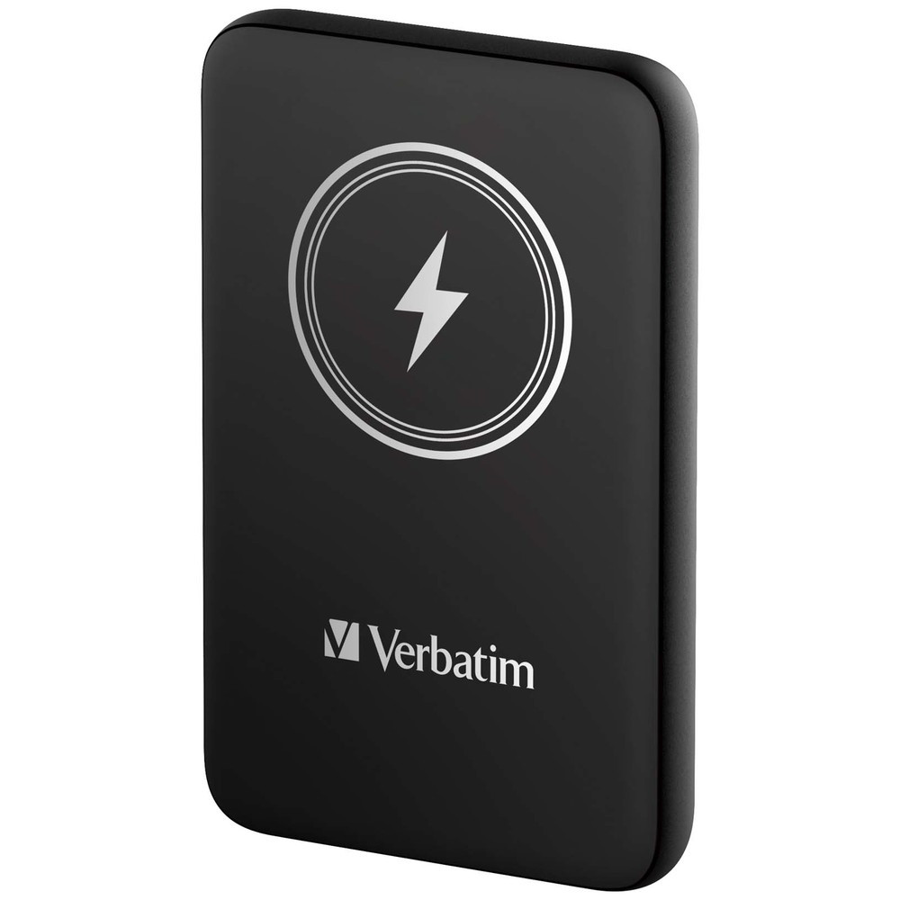 Външна батерия Verbatim MCP-10BK, 10000 mAh, USB-C PD 20W, Магнитно безжично зареждане 15W - 32245 - 2