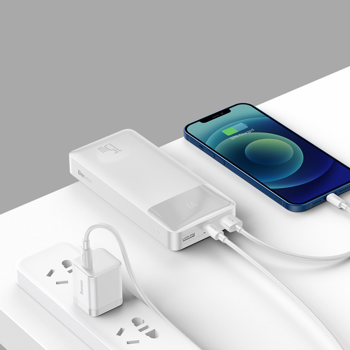 Външна батерия Baseus Bipow PPBD050102, 20000mAh, 15W - PPBD050102 - 5