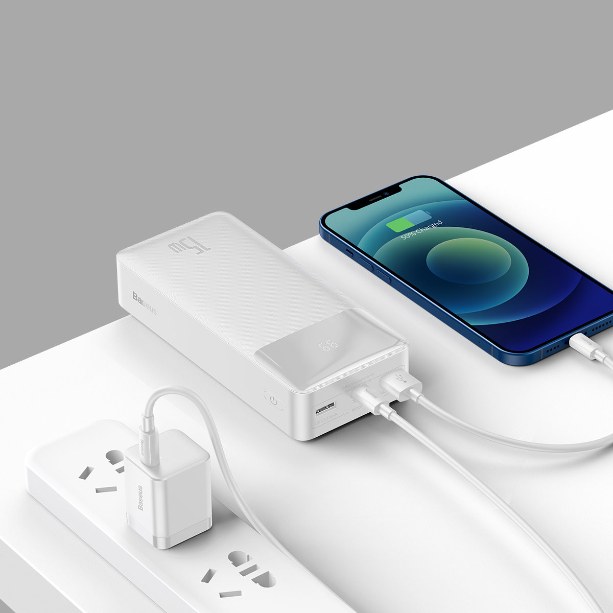 Външна батерия Baseus Bipow PPBD050202, 30000mAh, 15W - PPBD050202 - 6