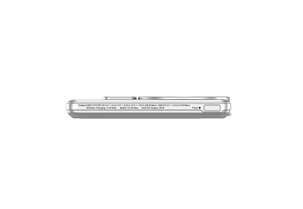 Външна батерия Verbatim Charge 'n' Go 2C, 5000mAh, USB-C, 2.4A, Magnetic Wireless - 32276 - 4