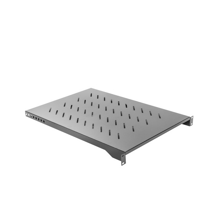 Тава за сървър Lanberg 19" 1U, 483x750mm, 25kg товароносимост, черен - AK-1010-B - 1