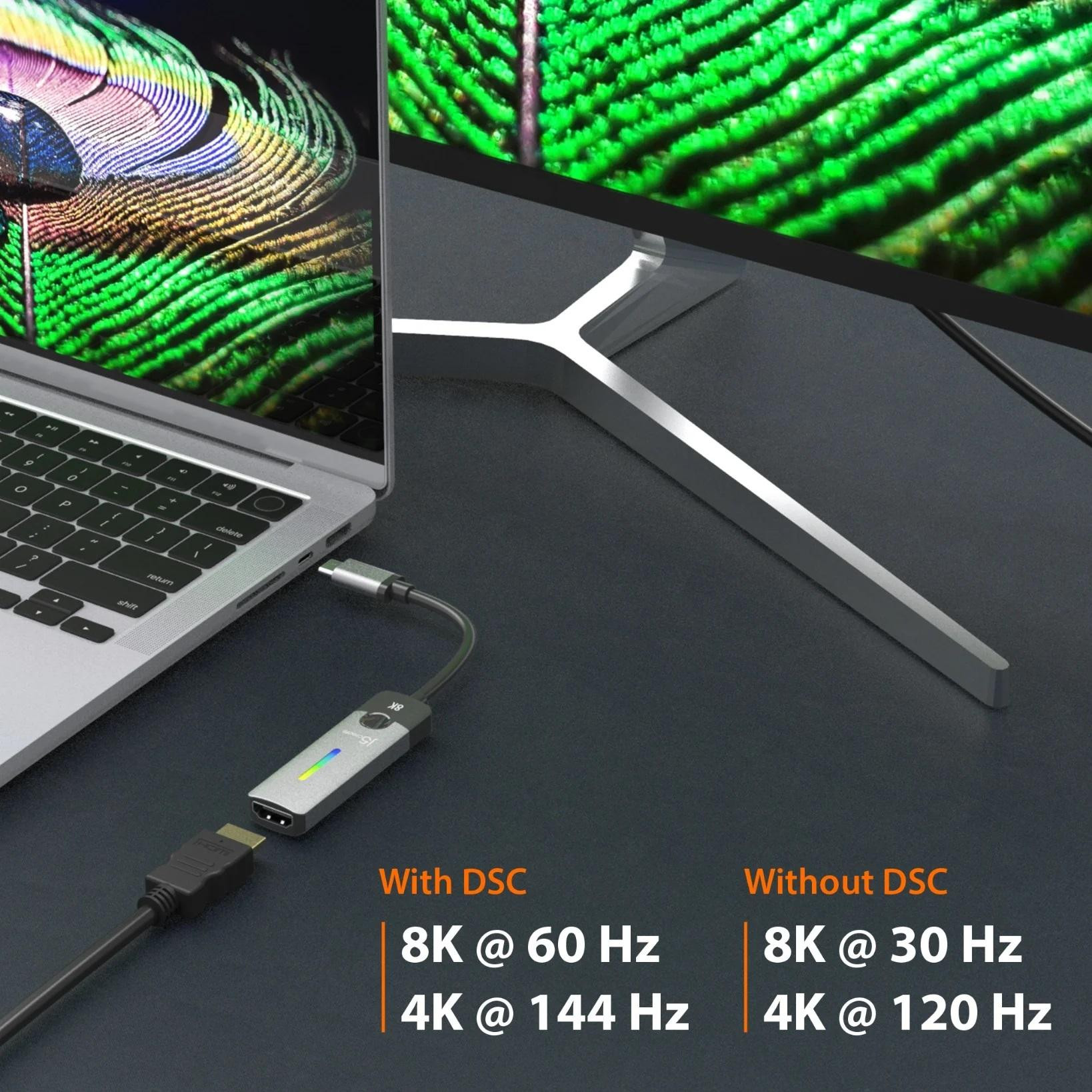 Адаптер j5create JCA157, USB-C към HDMI 2.1 8K - J5-JCA157 - 5
