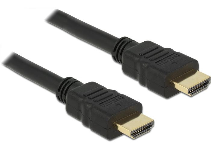 Кабел DeLock High Speed, HDMI мъжко - HDMI мъжко, 4K, 0.25 м, Ethernet - DELOCK-83352 - 2