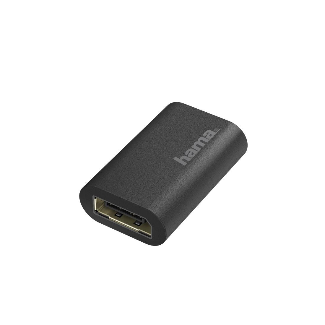 Адаптер HAMA DisplayPort женско - DisplayPort женско, 4K Ultra HD, Черен - HAMA-200345 - 1