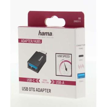 Адаптер HAMA, USB-C мъжко към USB 3.2 Gen 1 A женско, 5Gbit/s, Черен - HAMA-200311 - 2