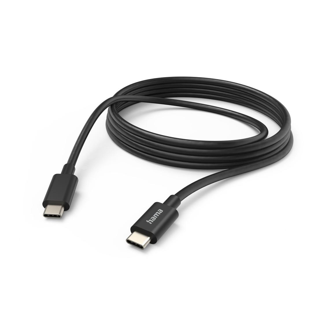 USB-C кабел HAMA, 3 м, USB-C към USB-C, черен - HAMA-201593 - 1