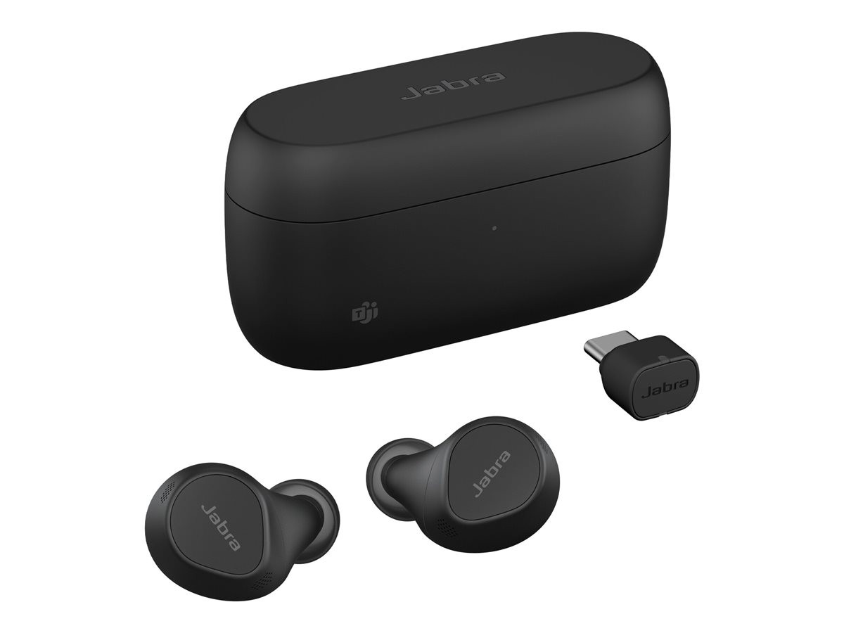 Безжични слушалки Jabra Evolve2 Buds MS, True wireless in-ear, Bluetooth 5.2, активна шумоизолация, USB-C - 20797-999-899 - 1