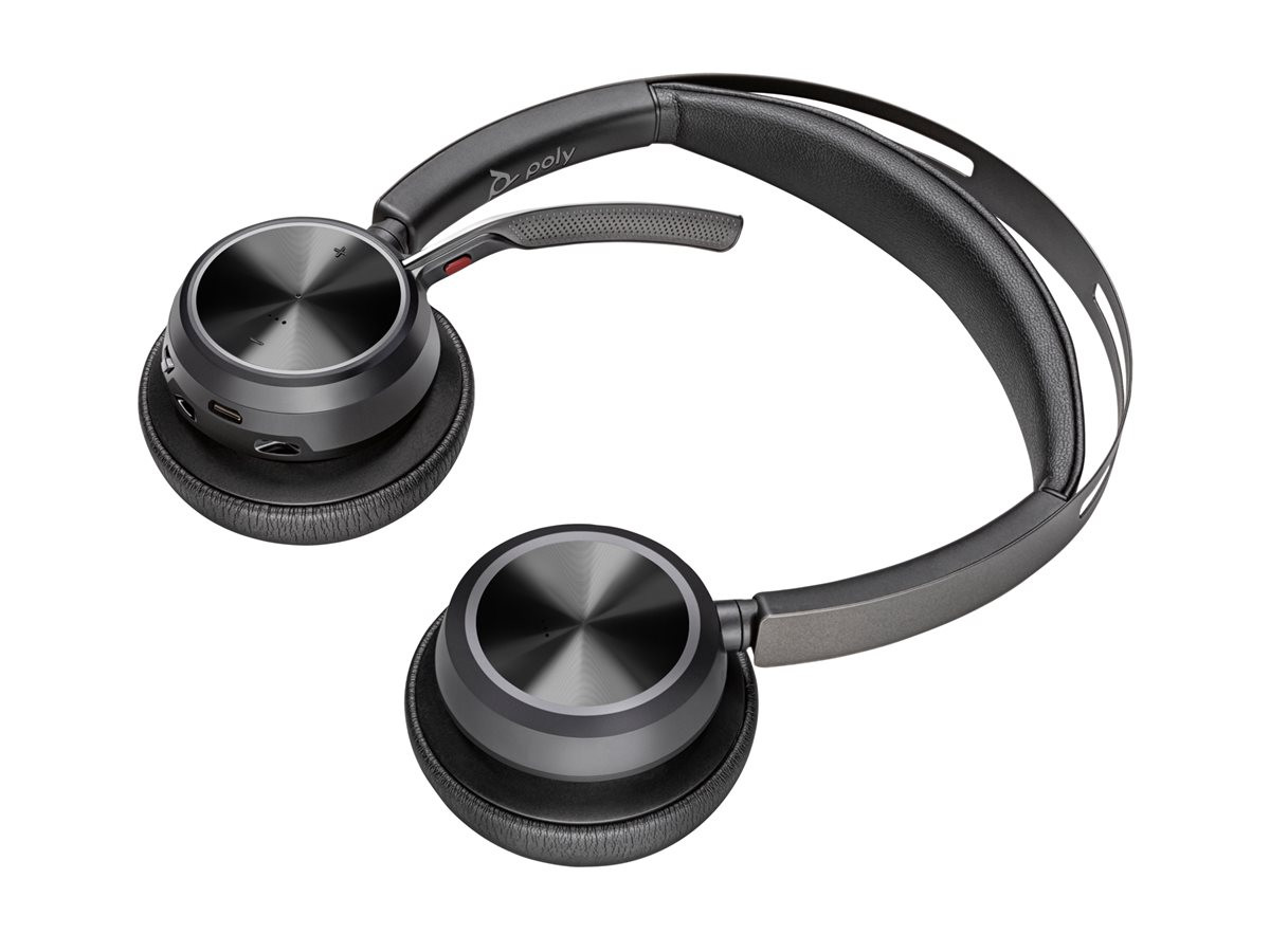 Безжична Bluetooth слушалка HP Poly Voyager Focus 2, USB-C, Hybrid ANC, 40 часа батерия - 9T9J5AA#AC3 - 6