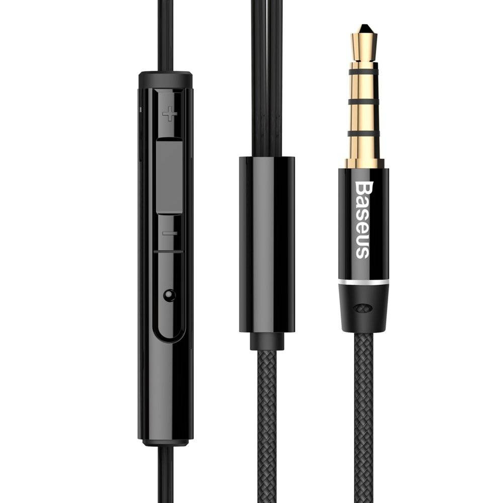 Слушалки Baseus Encok H06, jack 3.5mm, с микрофон, черни - NGH06-01 - 3
