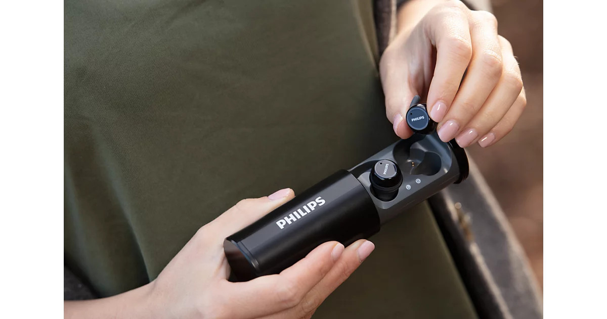 Безжични слушалки Philips Action Fit, IPX5 водоустойчиви, Bluetooth 5.0, 6 часа работа - TAST702BK - 3