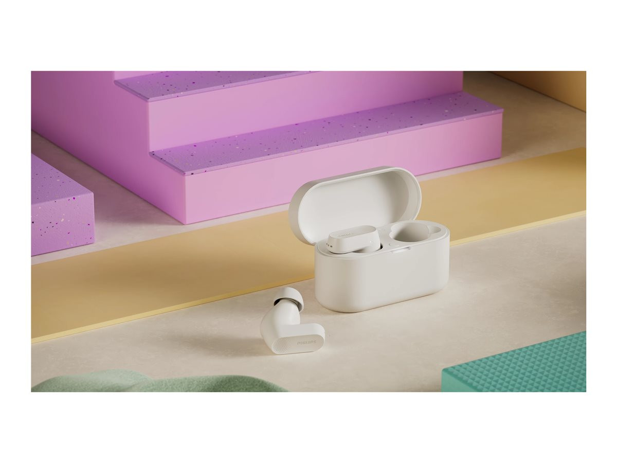 Безжични слушалки Philips TAT3509WT, IPX4, Bluetooth 5.3, 24 часа време на работа, Бели - TAT3509WT/00 - 3