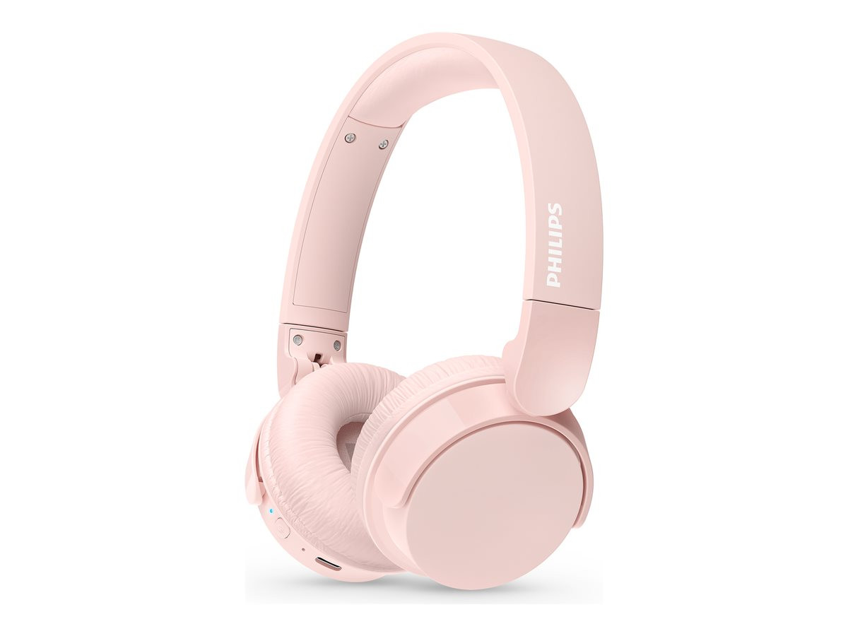 Безжични слушалки PHILIPS TAH4209, 32mm говорители, Bluetooth 5.3, 55 часа автономия, розови - TAH4209PK/00 - 1