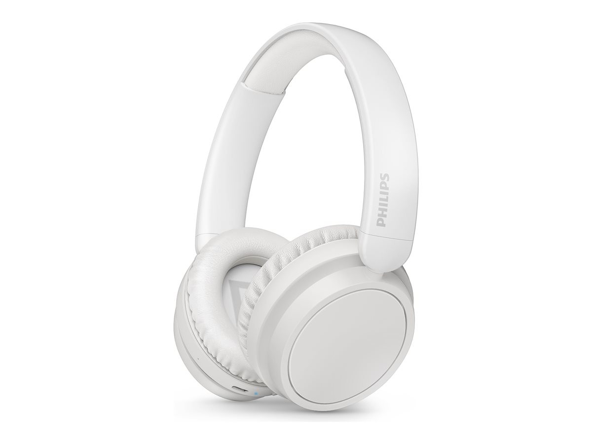 Безжични слушалки Philips TAH5209, 40mm динамични драйвери, затворен дизайн, бял - TAH5209WT/00 - 1