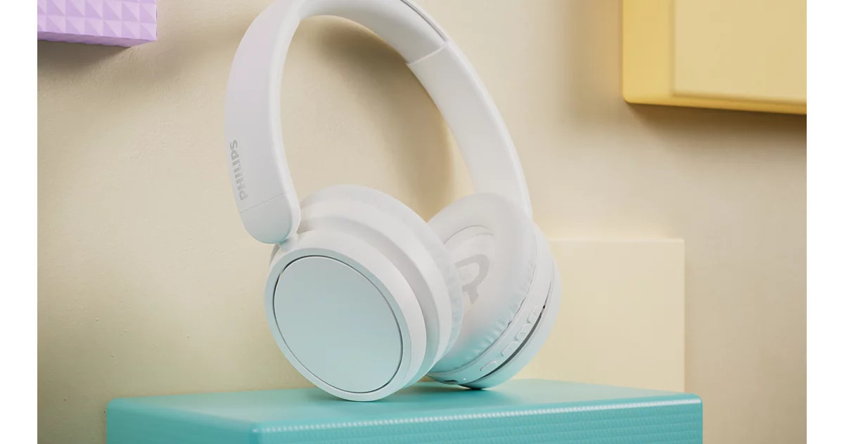 Безжични слушалки Philips TAH5209, 40mm динамични драйвери, затворен дизайн, бял - TAH5209WT/00 - 5