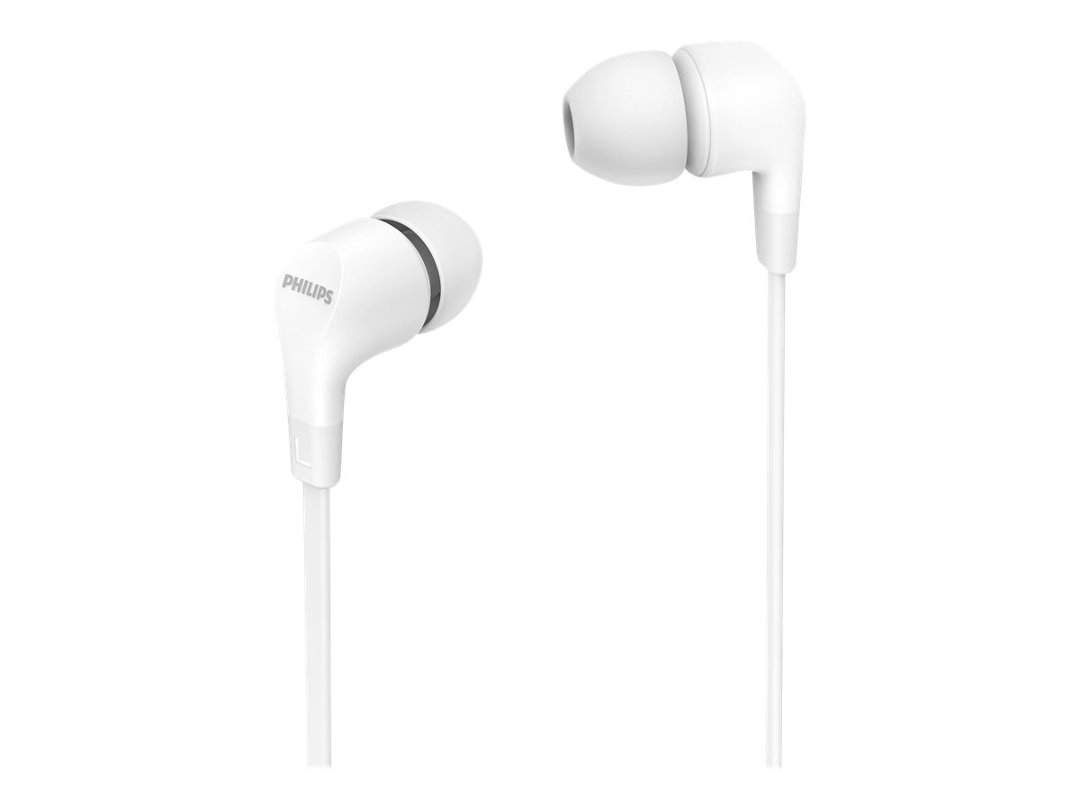Слушалки Philips TAE1105WT, In-ear 8.6mm, Динамични, жични 3.5mm - TAE1105WT/00 - 1