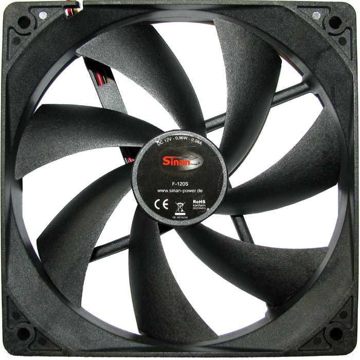 Охладител за кутия Inter Tech, 120x120x25mm 24.1 CFM 20dB - 88885654 - 1