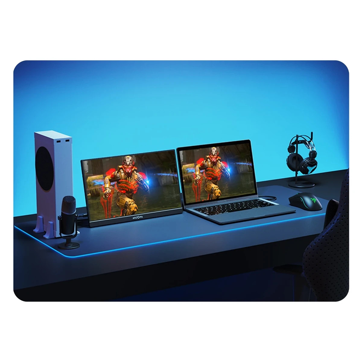Монитор Arzopa Z1FC, 16.1" Full HD 144Hz IPS - ARZOPA-Z1FC-SB - 2 (Монитор Arzopa Z1FC, 16.1" Full HD 144Hz IPS - ARZOPA-Z1FC-SB)