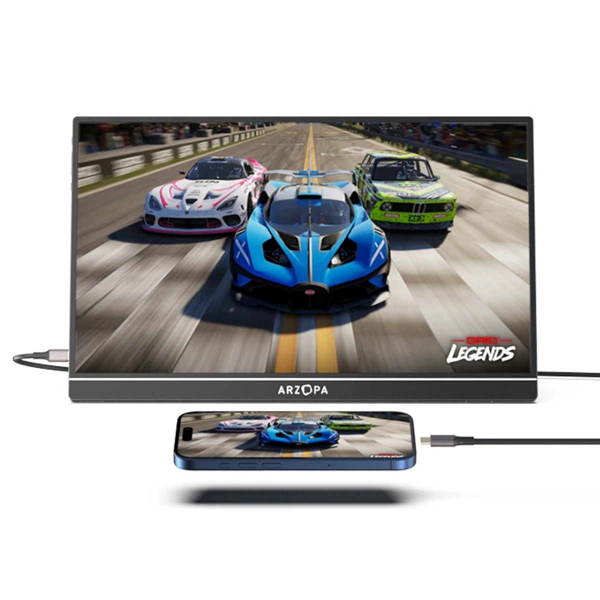 Монитор Arzopa Z1FC, 16.1" Full HD 144Hz IPS - ARZOPA-Z1FC-SB - 4 (Монитор Arzopa Z1FC, 16.1" Full HD 144Hz IPS - ARZOPA-Z1FC-SB)