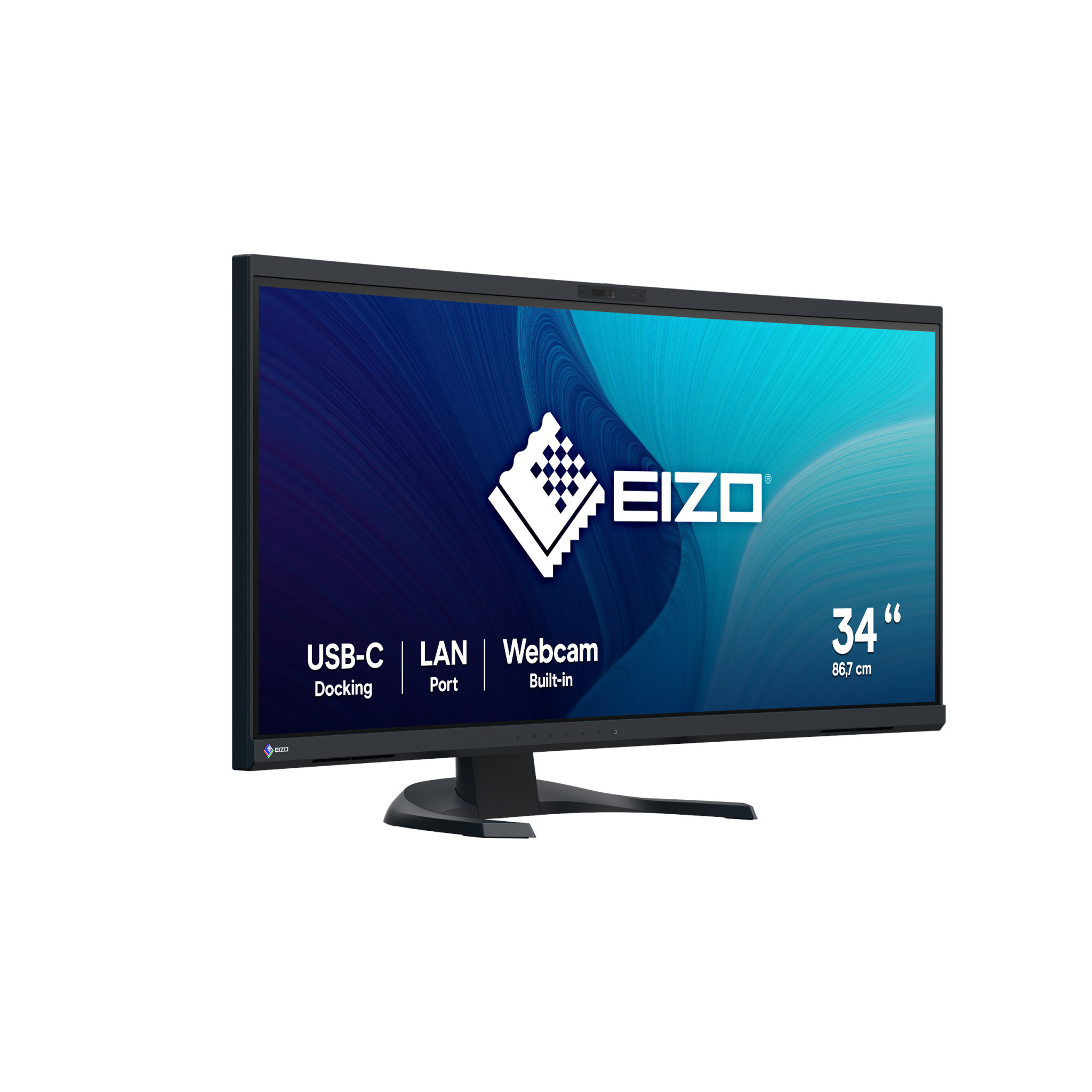Монитор EIZO EV3450XC-BK, 34.1" 3440x1440 IPS Curved, 5MP камера, колонки, микрофон, USB-C докинг до 94W - 3