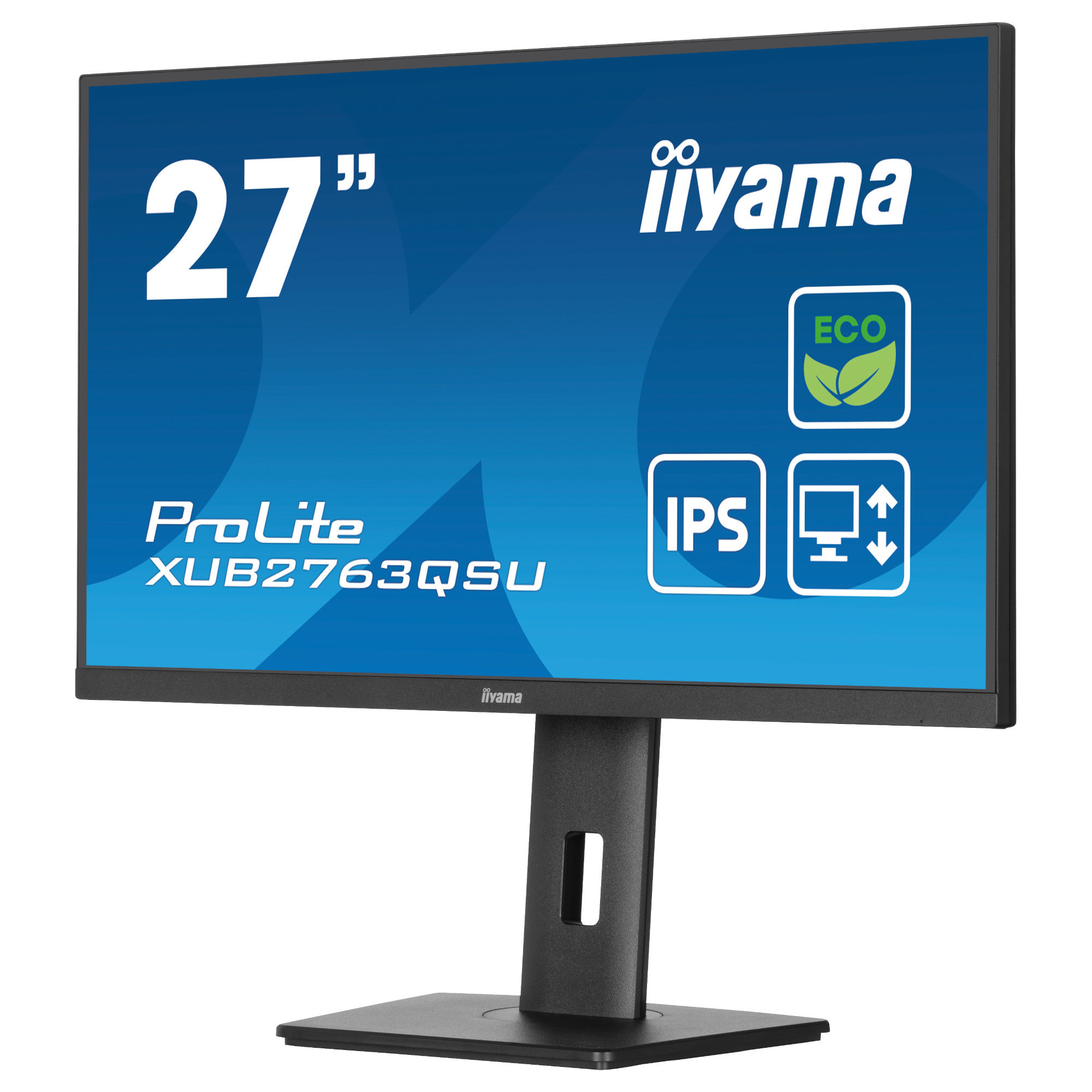 Монитор IIYAMA XUB2763QSU-B1, 27" 2560x1440 IPS, 2ms, Adaptive Sync, Flicker Free, Blue Light Reducer - 4