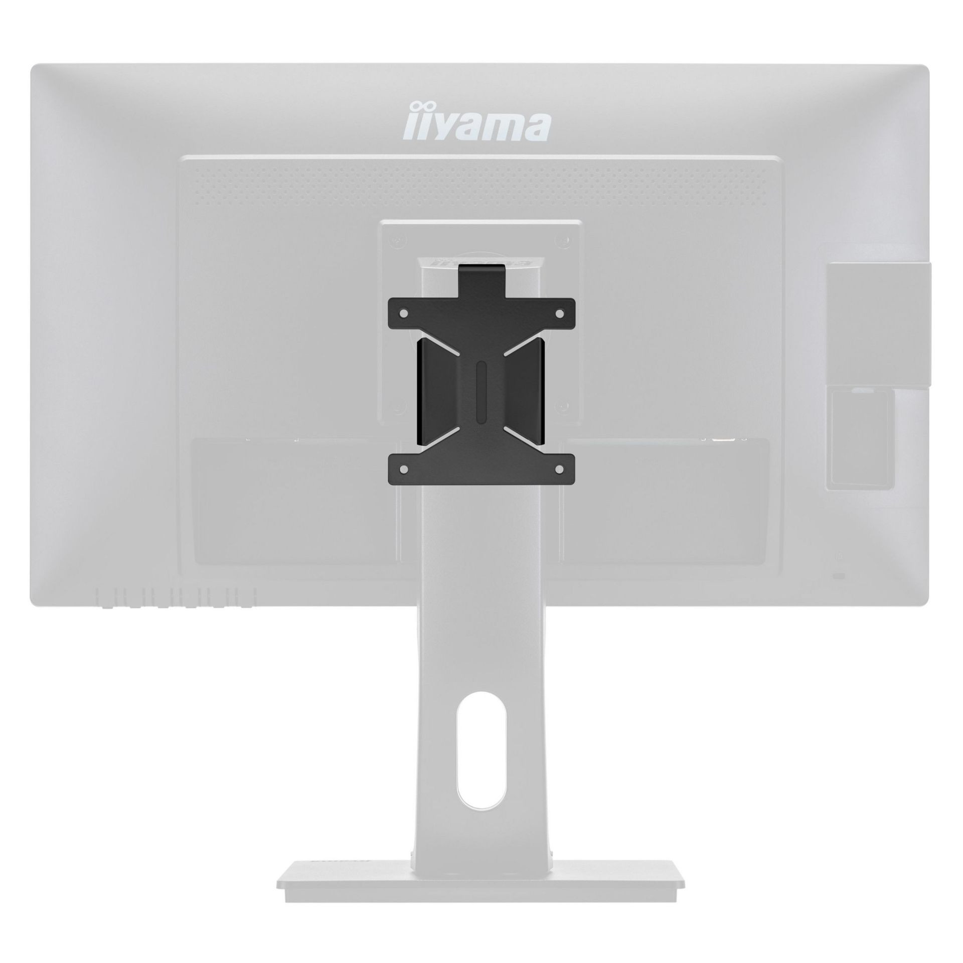 Стойка за монитор за монтаж на Mini PC IIYAMA MD BRPCV04-W, VESA 100x100, Съвместима с IIYAMA XUB, XB и B серия над 27" - 3