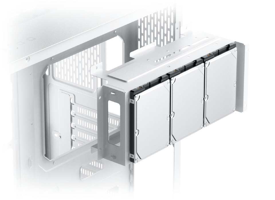 Кутия за компютър XIGMATEK Crystal Storm Arctic V2, Midi Tower EATX, Бял - EN49408 - 7