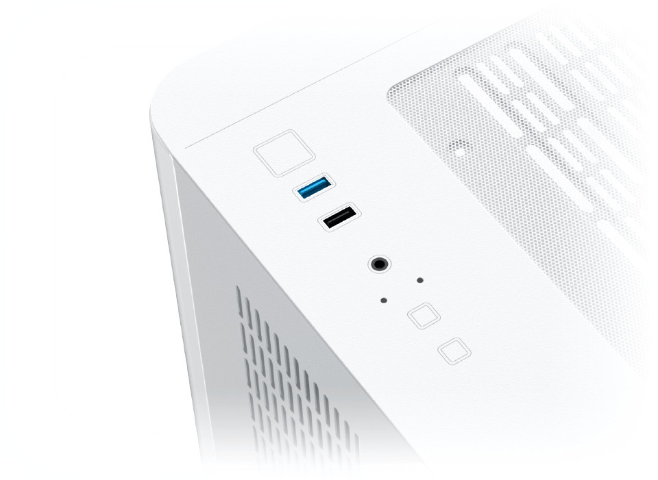 Кутия за компютър XIGMATEK Crystal Storm Arctic V2, Midi Tower EATX, Бял - EN49408 - 9