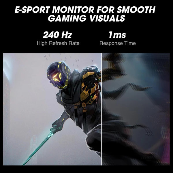Монитор KOORUI GN02, 27" Full HD VA 240Hz - 4