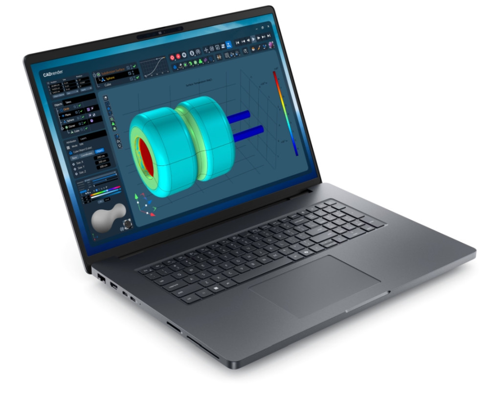Лаптоп Dell Pro Max 18 Plus MB18250, 18" QHD+ 120Hz, Intel Core Ultra 7 265HX, NVIDIA RTX PRO 3000 12GB, 32GB DDR5 6400MHz, 1TB SSD, Win11 Pro - BTO104_MB18250_EMEA - 2