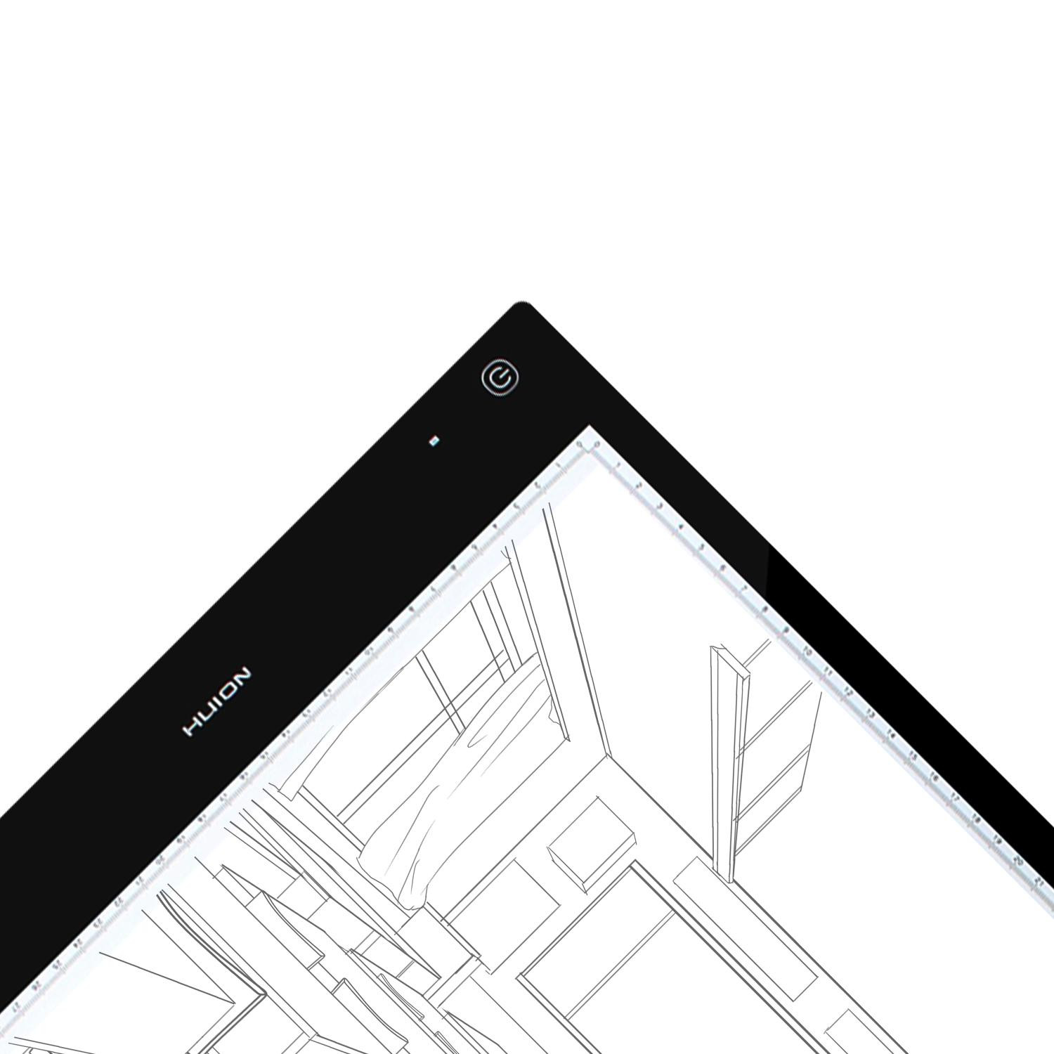 LED светеща подложка за рисуване HUION LB3, 420 x 300 mm, USB, Батерия 1050mAh - HUION-PAD-LB3 - 3