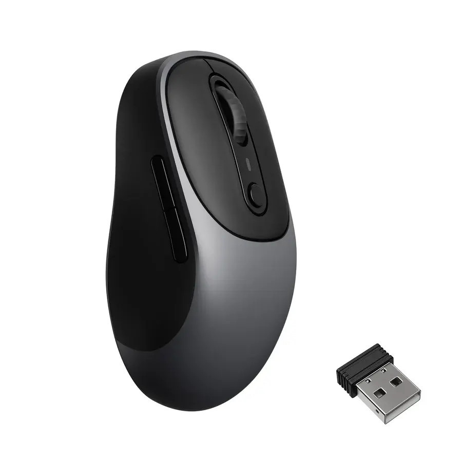 Безжична мишка Keychron BM24, 2400 DPI, 6+1 Бутона, 2.4G Безжично/Bluetooth, Metal Gray - BM24-C61 - 1