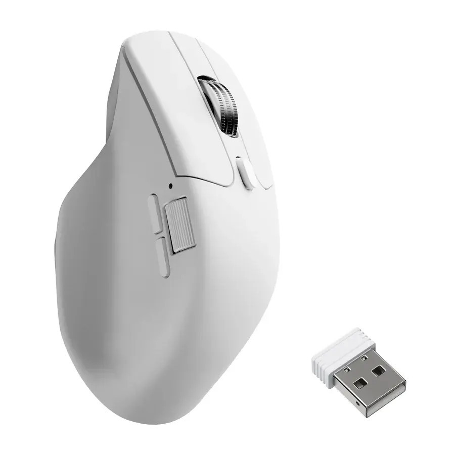 Безжична геймърска мишка Keychron M6S-A24, 8000Hz, 30000 DPI, 6+1 бутона, Бяла - M6S-A24 - 1