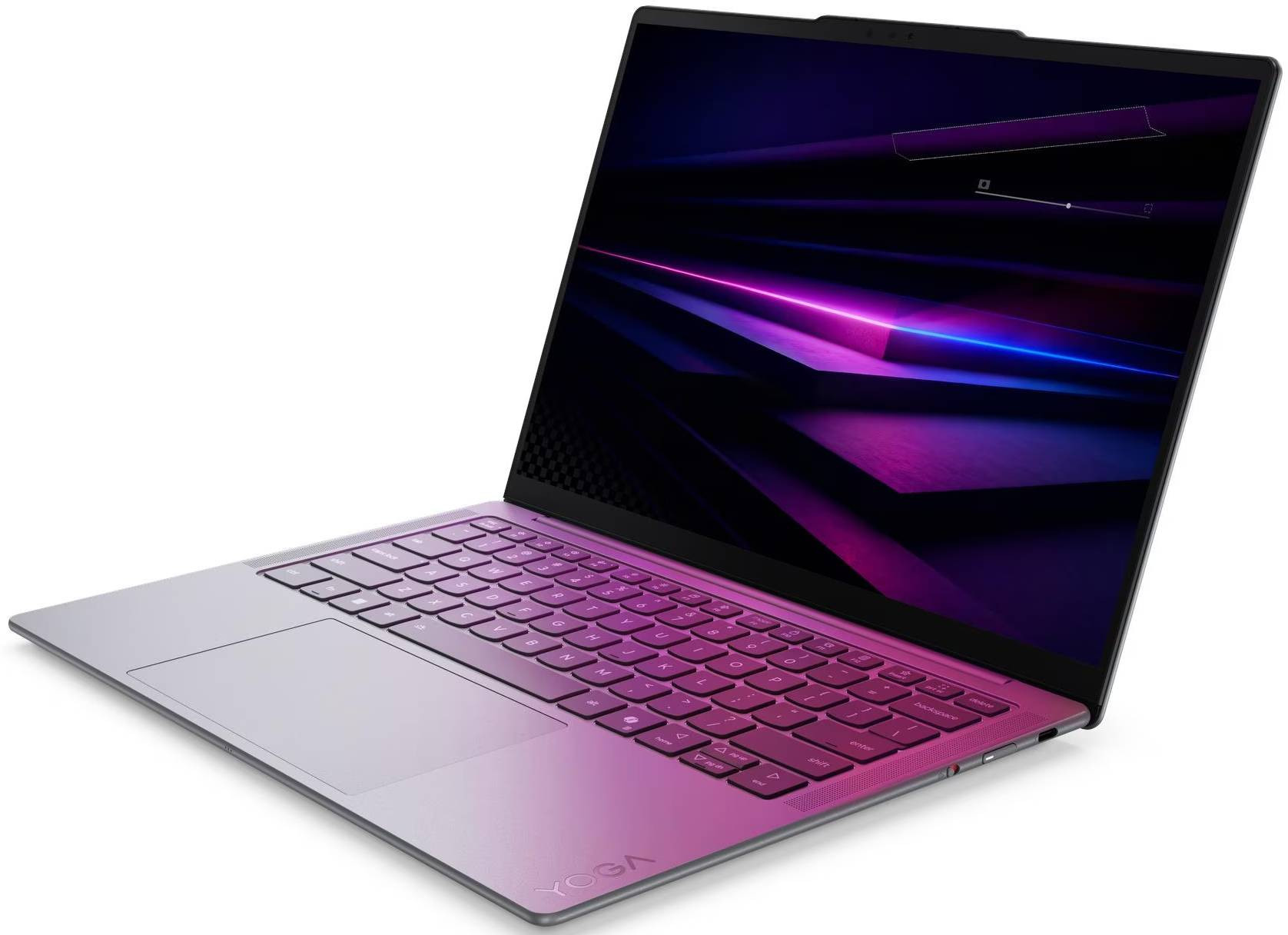 Лаптоп Lenovo Yoga Slim 7 14IPH11 Aura Edition, 14" 2.8K OLED Touch 120Hz, Intel Core Ultra 7 355, 32GB DDR5, 2TB SSD, Windows 11 Home - 83QM001VBM - 4