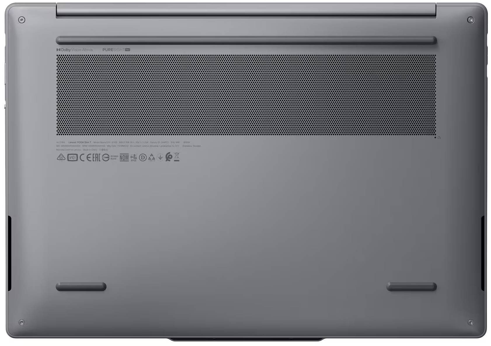 Лаптоп Lenovo Yoga Slim 7 14IPH11 Aura Edition, 14" 2.8K OLED Touch 120Hz, Intel Core Ultra 7 355, 32GB DDR5, 2TB SSD, Windows 11 Home - 83QM001VBM - 10