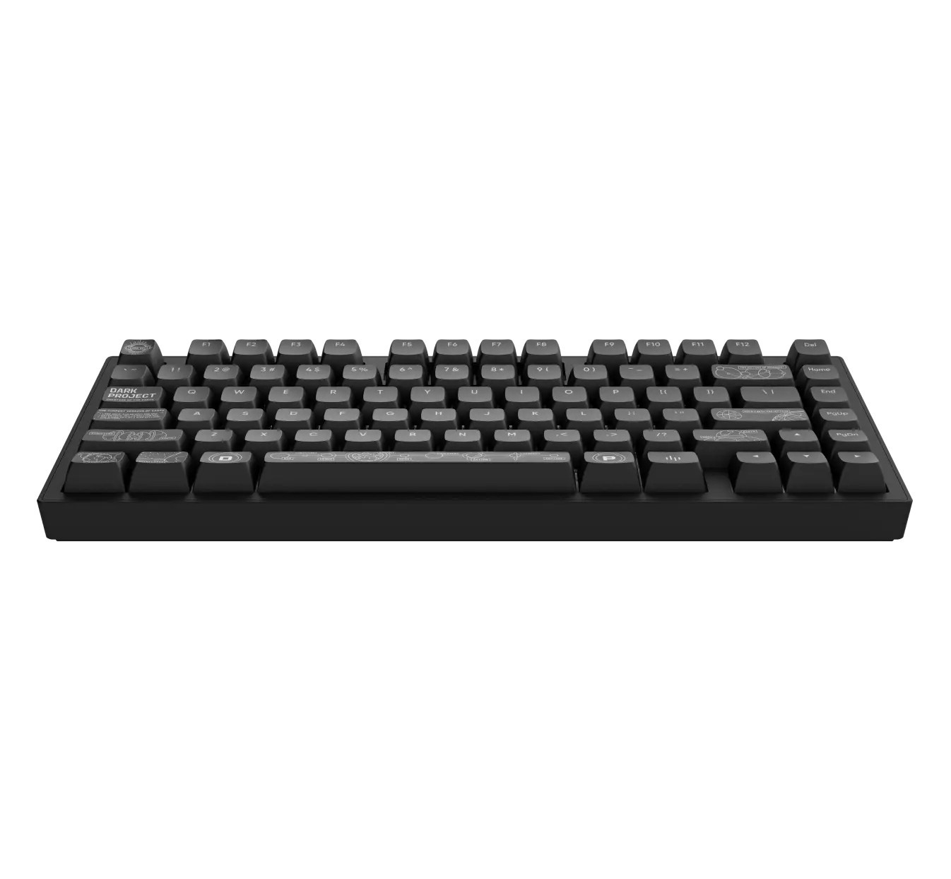 Безжична геймърска клавиатура Dark Project ALU81A Terra Nova V2, Черна, RGB подсветка, G3MS Moonstone суичове - DPKB_NOVA_81_ANSI_BLACK_R2 - 2