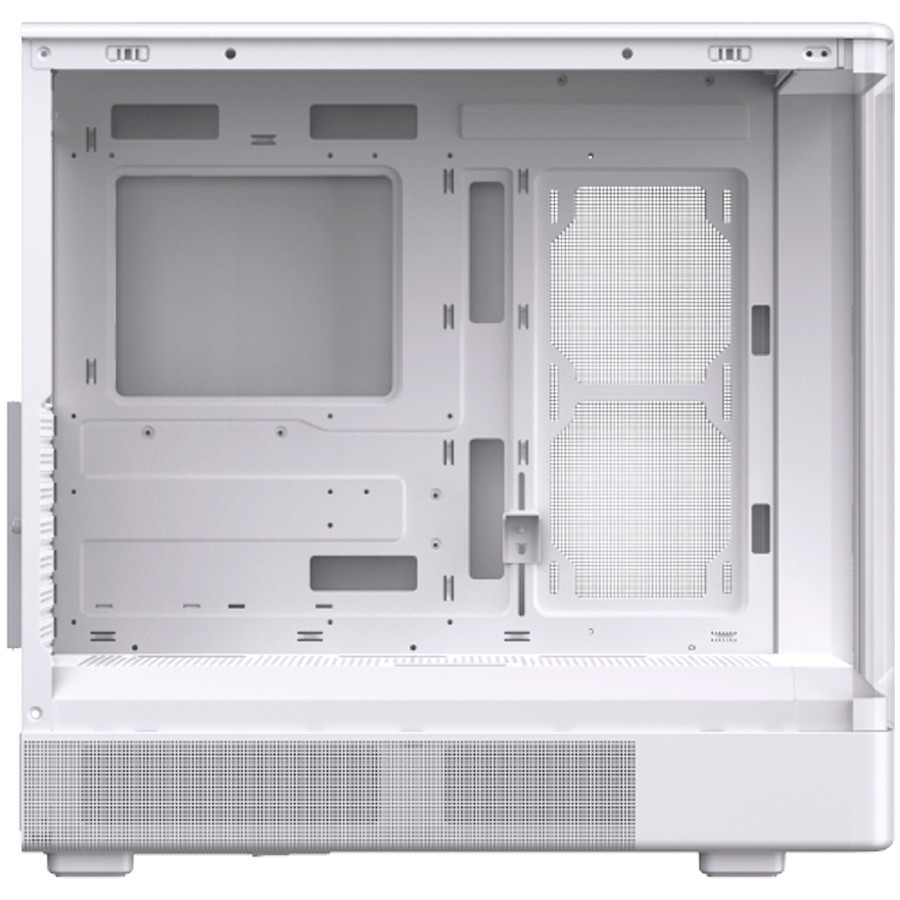 Кутия за компютър XIGMATEK Moon DGT Arctic, Midi Tower, Extended ATX, LCD дисплей, 6 вентилатора, Бял - EN49668 - 3