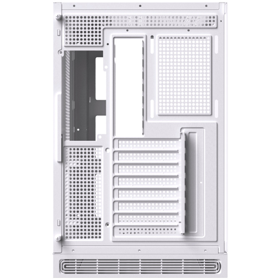 Кутия за компютър XIGMATEK Cloud DGT Arctic, Midi Tower, LCD дисплей, Extended ATX, 3x 120mm ARGB, закалено стъкло, бял - EN49620 - 5