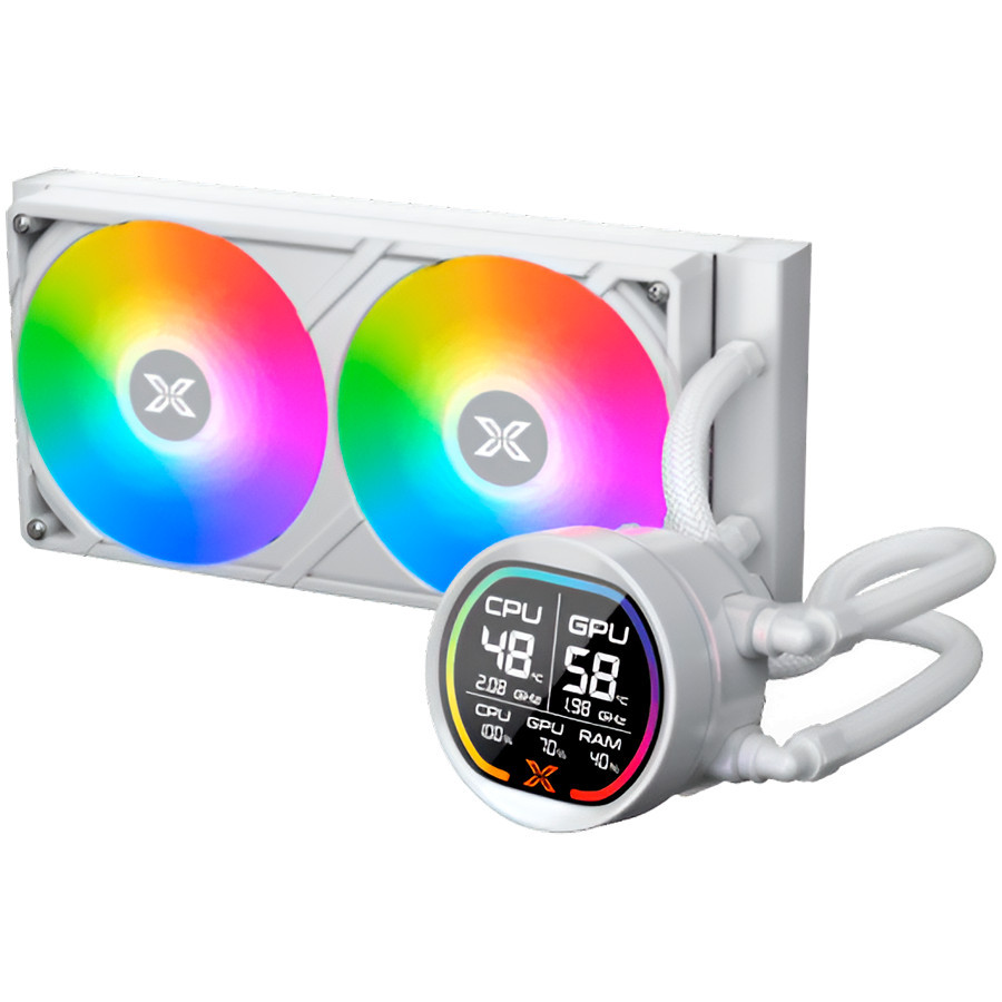 Водно охлаждане за процесор XIGMATEK LK Pro 240 Digital Arctic, LCD дисплей, 240mm, 2x120mm fans - EN47435 - 3
