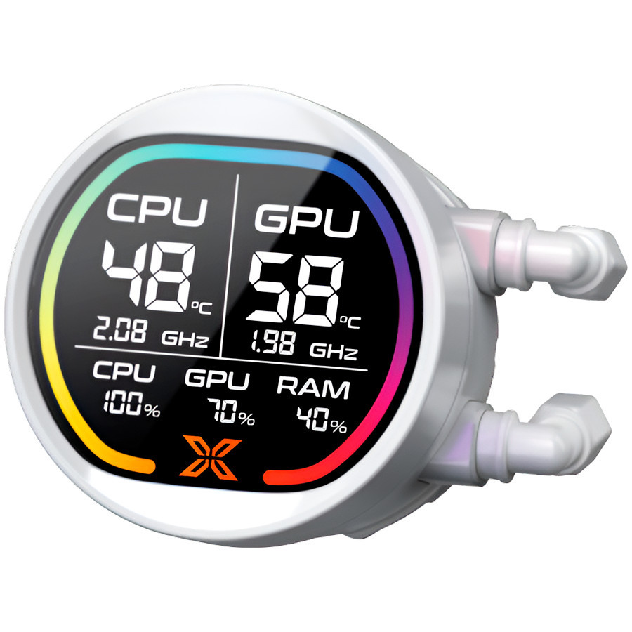 Водно охлаждане за процесор XIGMATEK LK Pro 240 Digital Arctic, LCD дисплей, 240mm, 2x120mm fans - EN47435 - 5