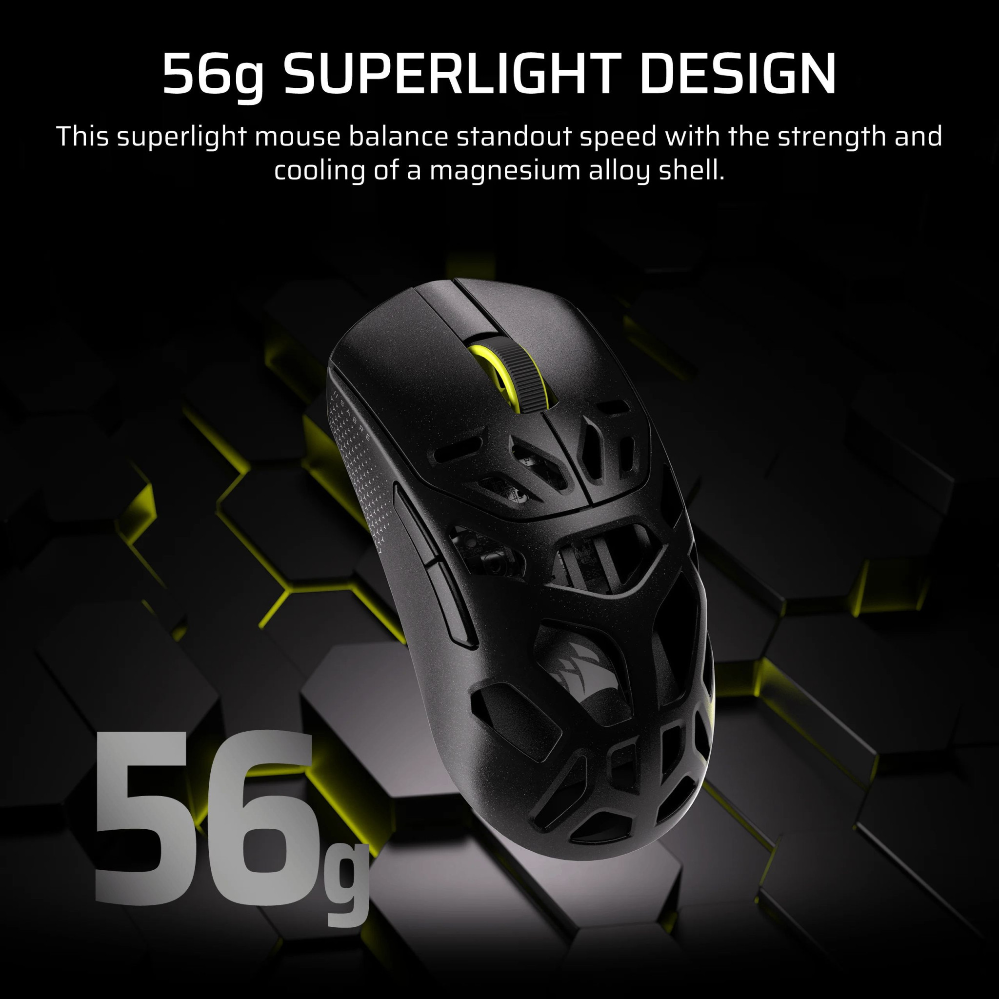 Безжична геймърска мишка Corsair SABRE v2 PRO MG, Магнезиева, Черна - CH-931G100-WW - 4