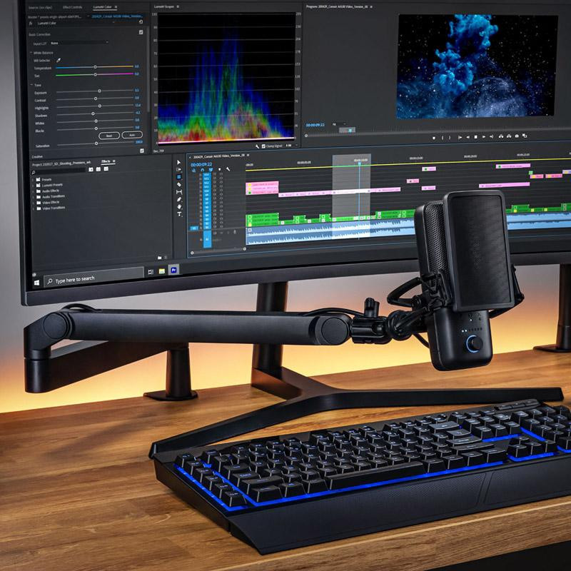 Стойка за микрофон Elgato Wave Mic Arm LP, Черна - 10AAN9901 - 3