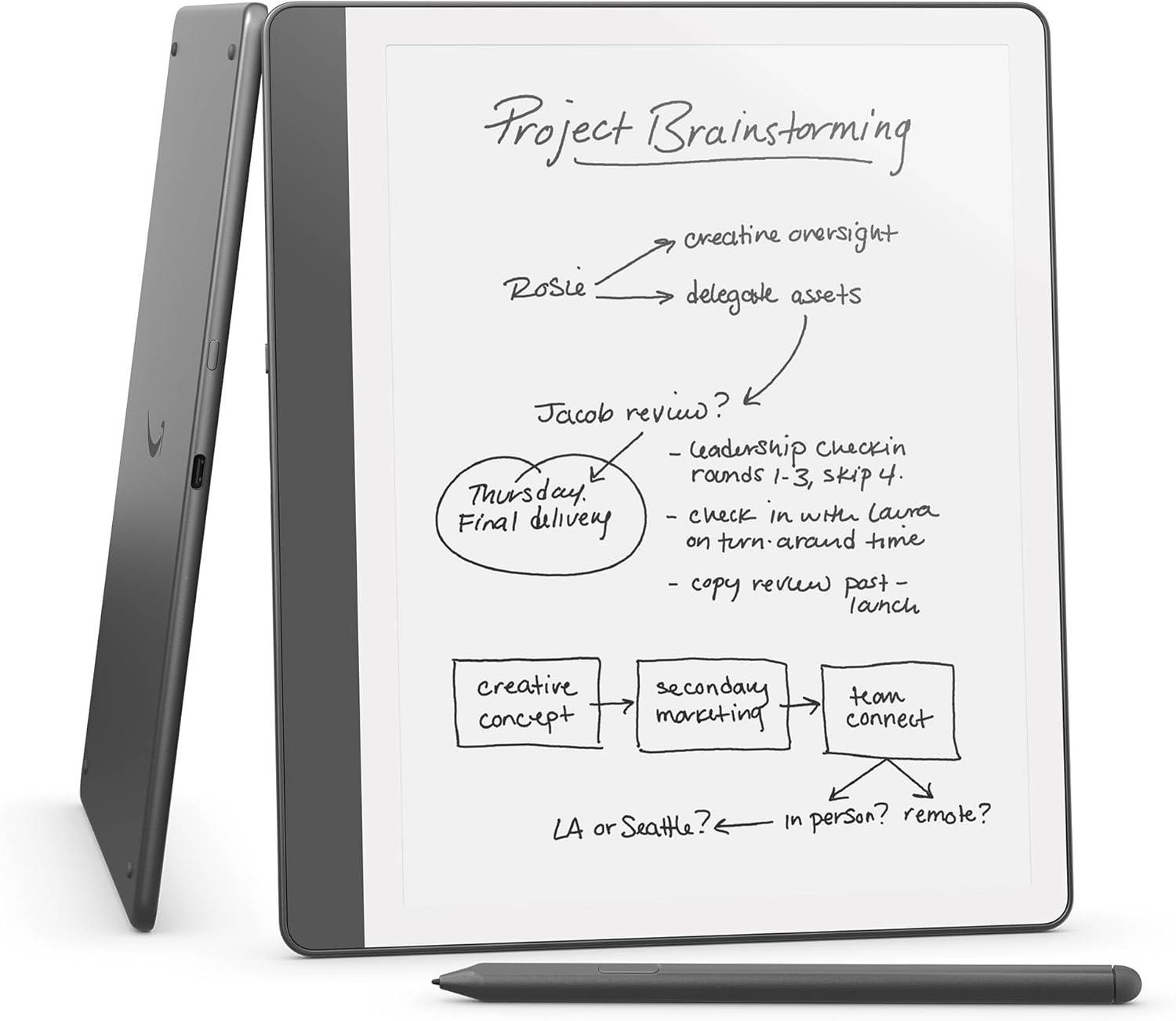 Четец Amazon Kindle Scribe, 10.2" E Ink Carta 300ppi, MediaTek MT8113, 2GB RAM, 16GB памет - KINDLE-EBOOK-SCRIBE16PRT - 1